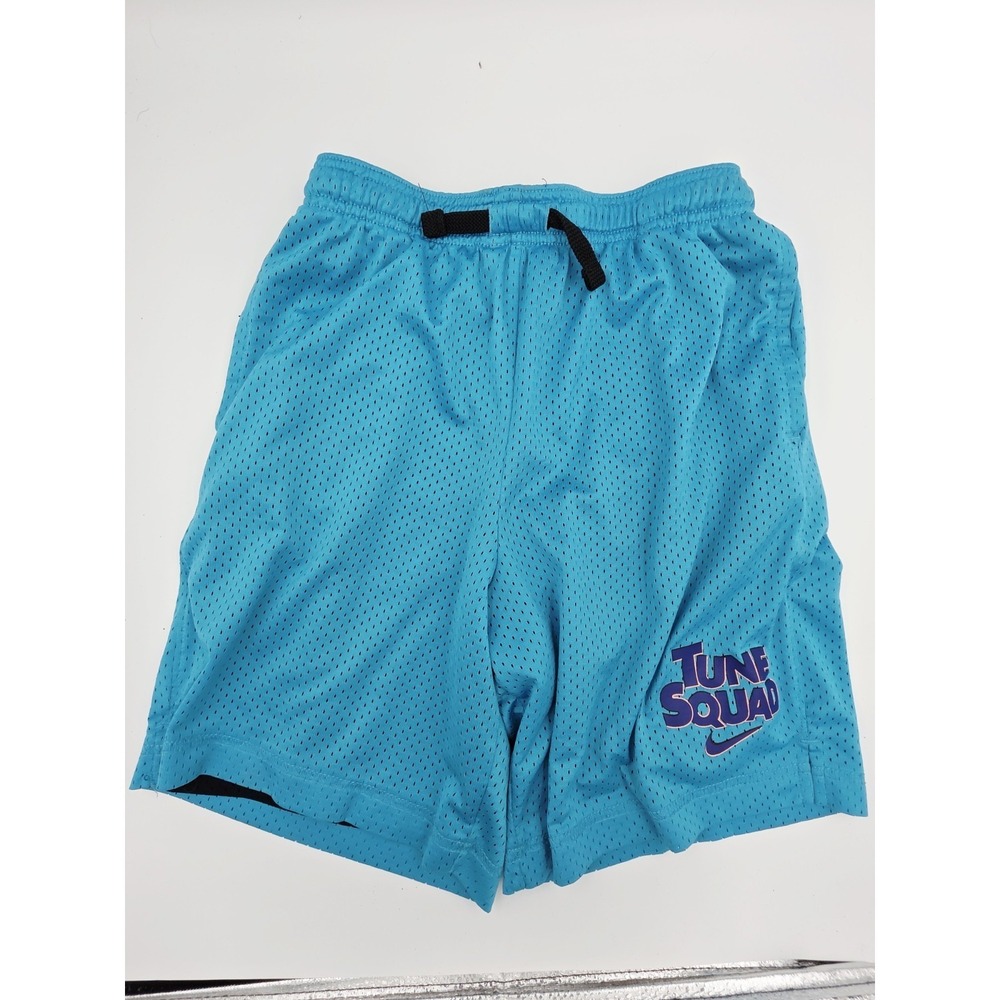 Nike Space Jam Boys Basketball Shorts Reversable Size Large Blue Black No Tag